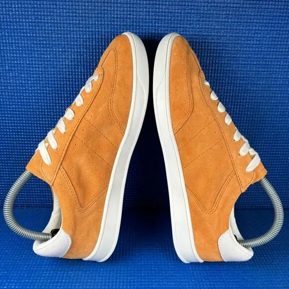 🔴  ZARA NAT Women`s Size 7 Yellow White Suede Comfort Walking Shoes 2697