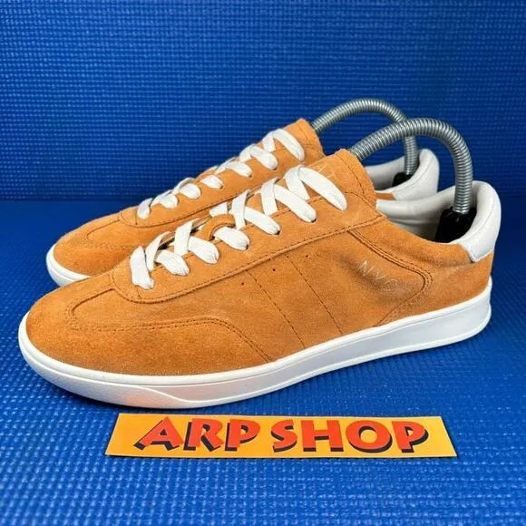 🔴  ZARA NAT Women`s Size 7 Yellow White Suede Comfort Walking Shoes 2697