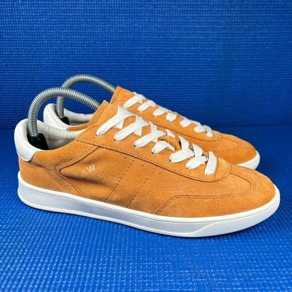 🔴  ZARA NAT Women`s Size 7 Yellow White Suede Comfort Walking Shoes 2697