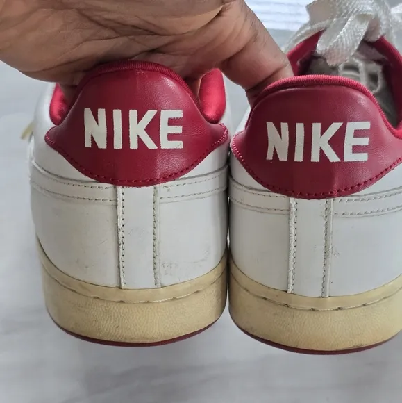 2005 Vintage Nike  Air Force Sneakers 13 Mens Low Drum Roll White Red Shoes