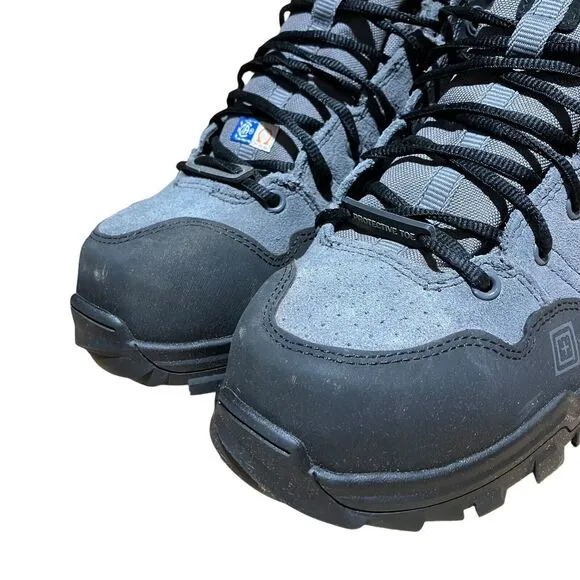 5.11 Boots Mens 8 Grey Cable Hiker Carbon tac CST Safety Toe Military Tactical