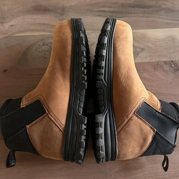 5.11 Tactical Men's 3.0 Carbon Tac Toe Safety Work Boots Brown 12421 Size 11