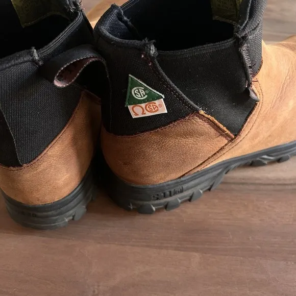 5.11 Tactical Men's 3.0 Carbon Tac Toe Safety Work Boots Brown 12421 Size 11