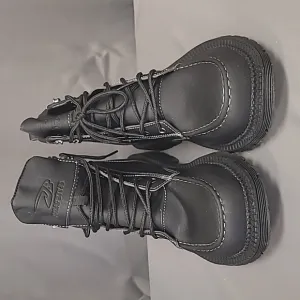 9k Safety JB Steel Toed Boots, Black, Size 11