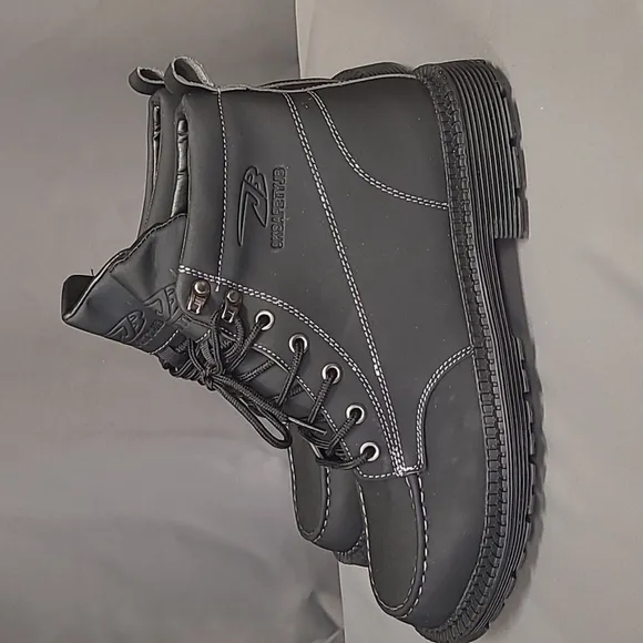 9k Safety JB Steel Toed Boots, Black, Size 11