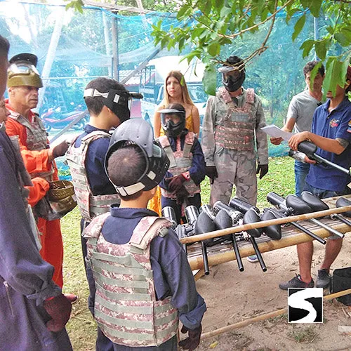 Activity paintball tropical jungle Koh Samui