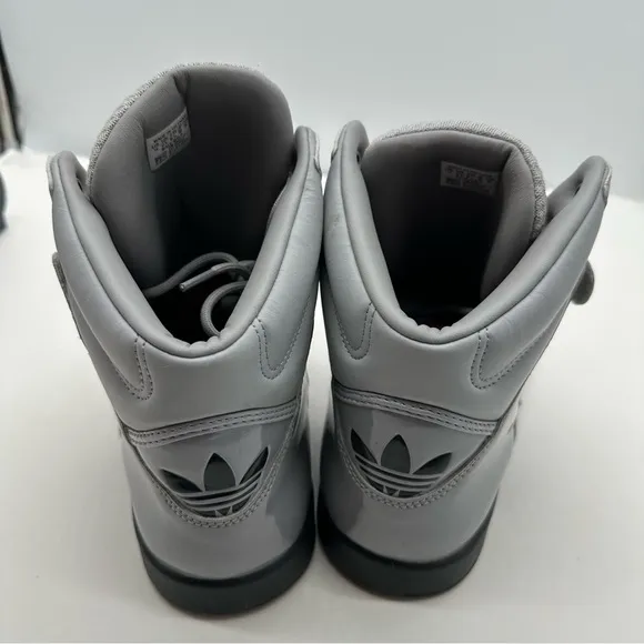 Adidas Adi Rise 2.0 Mens 14 Aluminum Basketball Shoes Sneakers Leather G56598