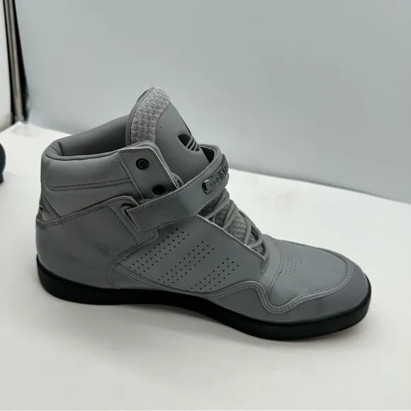 Adidas Adi Rise 2.0 Mens 14 Aluminum Basketball Shoes Sneakers Leather G56598