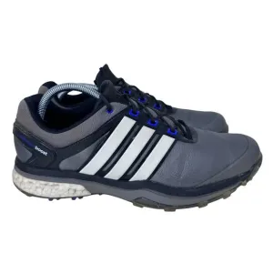 Adidas Adipower Boost Spikes Golf Shoes Mens 11 Gray Round Toe‎ Lace Up Q46922