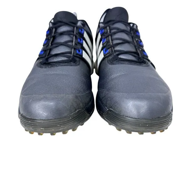 Adidas Adipower Boost Spikes Golf Shoes Mens 11 Gray Round Toe‎ Lace Up Q46922