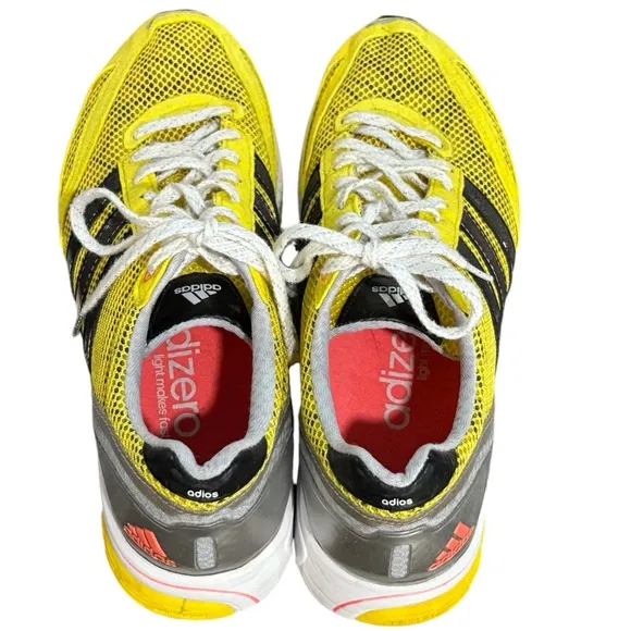 Adidas Adizero Adios Lace Up Running Jogging Shoes Size 8.5