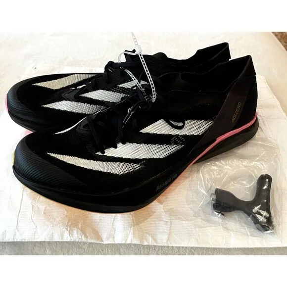 adidas Adizero Avanti Running Men Black Sneakers Athletic Cleat IG9910 NEW sz 13