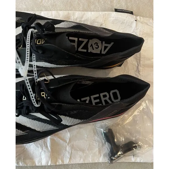 adidas Adizero Avanti Running Men Black Sneakers Athletic Cleat IG9910 NEW sz 13