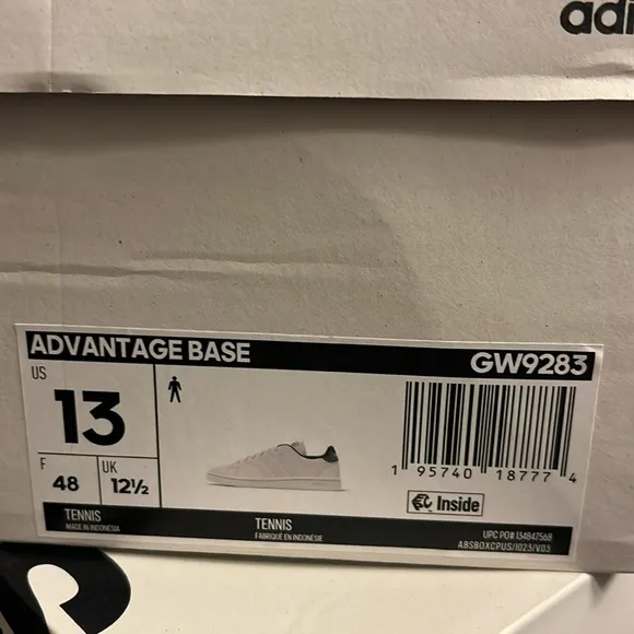 Adidas Advantage Base Shoes Sneakers new white camo GW9283 Mens Size 13