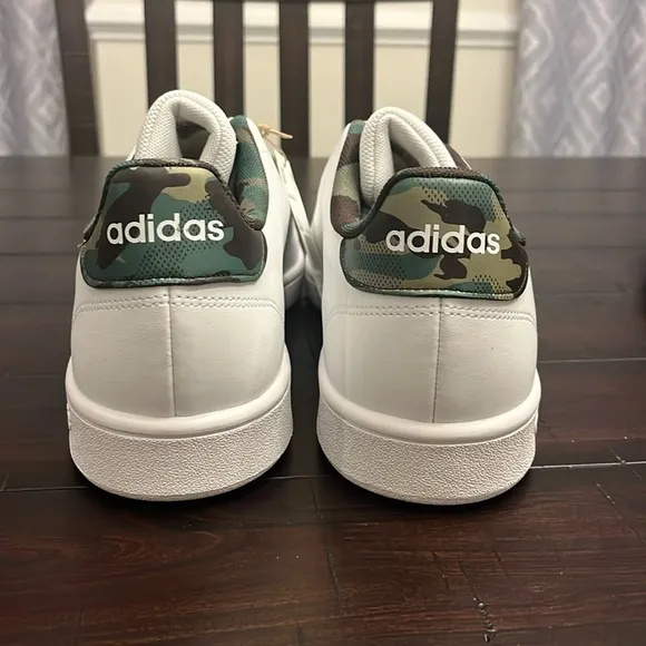 Adidas Advantage Base Shoes Sneakers new white camo GW9283 Mens Size 13