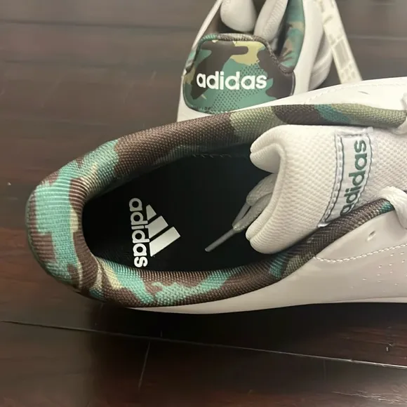 Adidas Advantage Base Shoes Sneakers new white camo GW9283 Mens Size 13