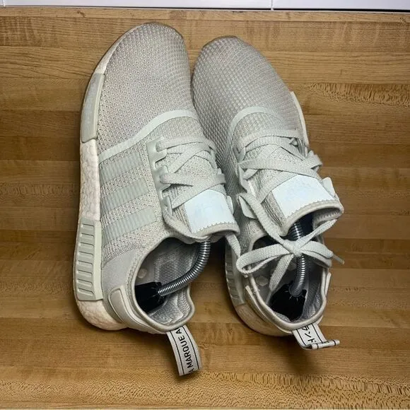 Adidas Boost NMD_RI Linen green ice mint lace-up sneakers Shoes mens size 10