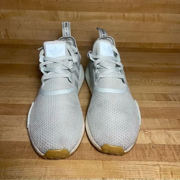Adidas Boost NMD_RI Linen green ice mint lace-up sneakers Shoes mens size 10