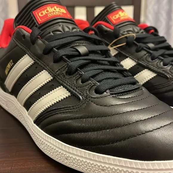 Adidas Busenitz Skateboarding Shoes Sneakers new IF4620 Black red Mens Size 11.5