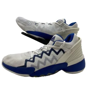 Adidas D.O.N Issue 2 Mens 14 White Royal Blue Basketball Shoes Sneakers FX9430