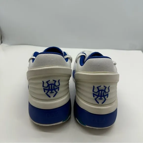 Adidas D.O.N Issue 2 Mens 14 White Royal Blue Basketball Shoes Sneakers FX9430