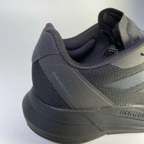 Adidas Duramo Womans Size 7 Speed Running Sneakers Shoes Black Carbon IE…