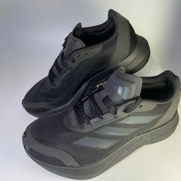 Adidas Duramo Womans Size 7 Speed Running Sneakers Shoes Black Carbon IE…