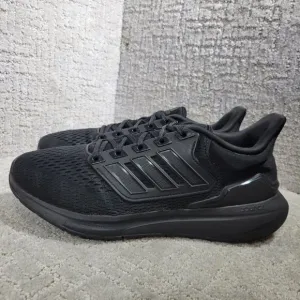 Adidas EQ21 Run Men's Size 10 US Triple Black Athletic Running Shoes H00521
