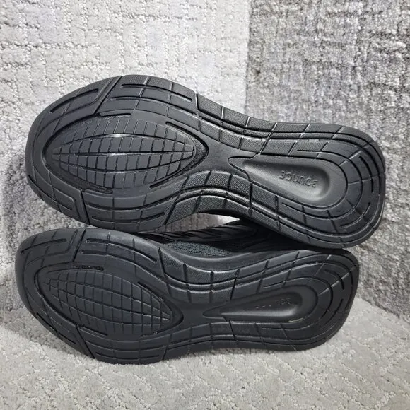 Adidas EQ21 Run Men's Size 10 US Triple Black Athletic Running Shoes H00521