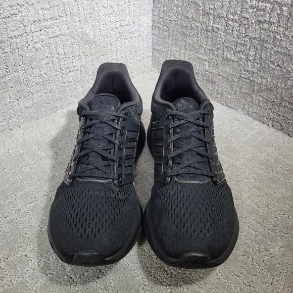 Adidas EQ21 Run Men's Size 10 US Triple Black Athletic Running Shoes H00521