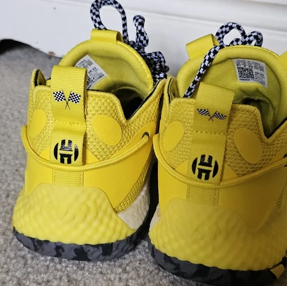 Adidas Harden Taxi Vol. 6 Sneakers Shoes Yellow Brooklyn NY Men 8.5 GV9586