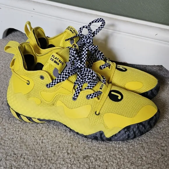 Adidas Harden Taxi Vol. 6 Sneakers Shoes Yellow Brooklyn NY Men 8.5 GV9586