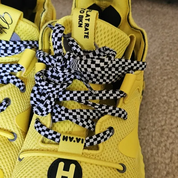 Adidas Harden Taxi Vol. 6 Sneakers Shoes Yellow Brooklyn NY Men 8.5 GV9586