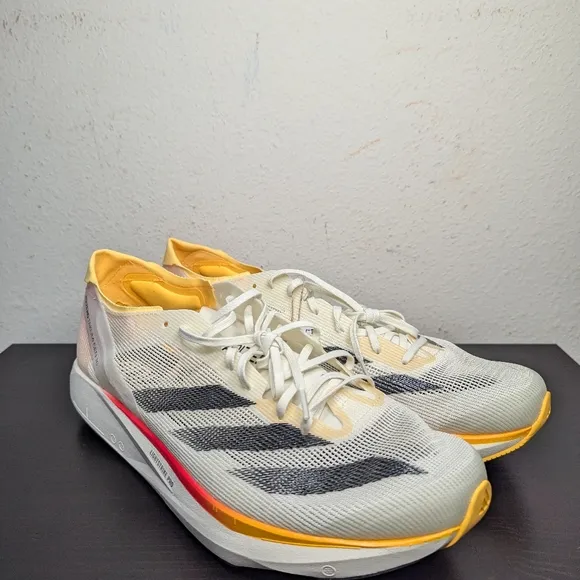 Adidas Mens Adizero Takumi Sen 10 ‘Ivory Pack’ Running Shoes IG8202 Sneakers