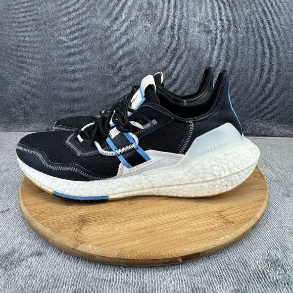 Adidas Mens Parley X UltraBoost 21 Size 10.5  Shoes Black Grey Running No Insole