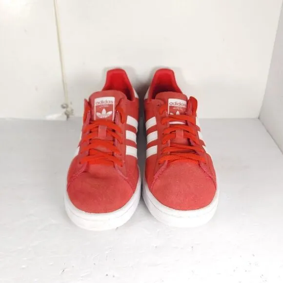 Adidas Men's Samba US 9 Red Suede Low-Cut Sneakers Shoes LHG 029003