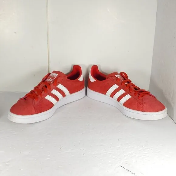 Adidas Men's Samba US 9 Red Suede Low-Cut Sneakers Shoes LHG 029003