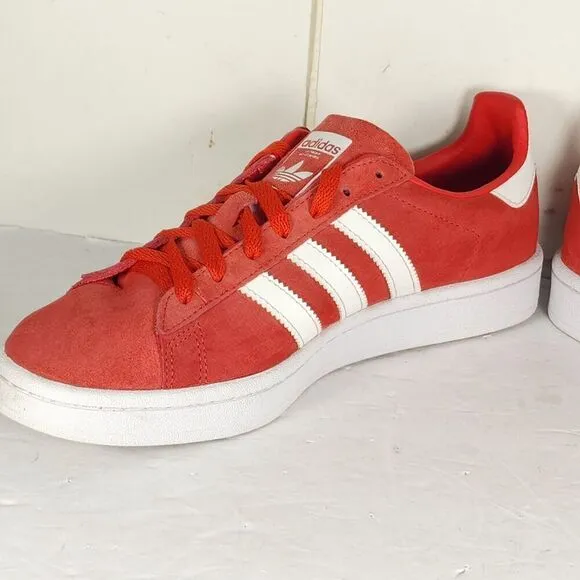 Adidas Men's Samba US 9 Red Suede Low-Cut Sneakers Shoes LHG 029003