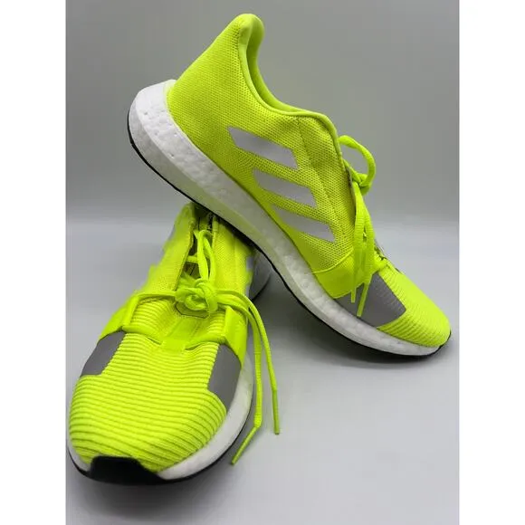 adidas Men's Senseboost GO Running Shoes Neon/Yellow Sneakers EF1580 Size 9.5