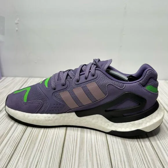 Adidas Mens Size 9 Day Jogger Sneakers Shoes FW4827 Purple Green Lace Up