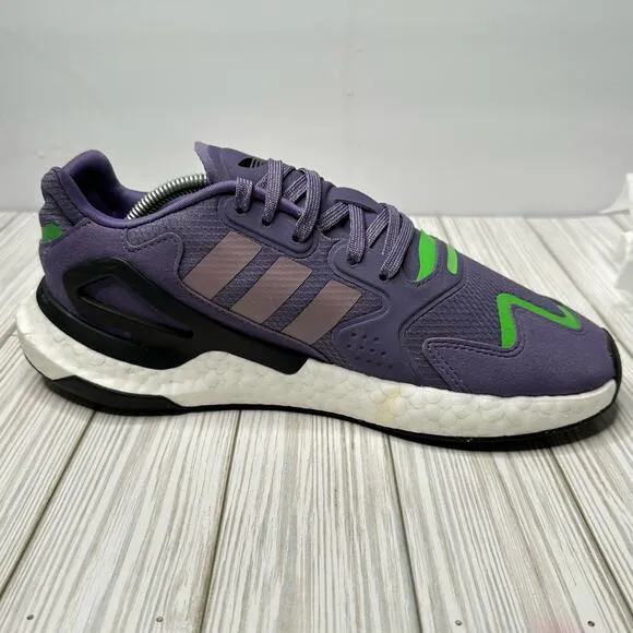 Adidas Mens Size 9 Day Jogger Sneakers Shoes FW4827 Purple Green Lace Up