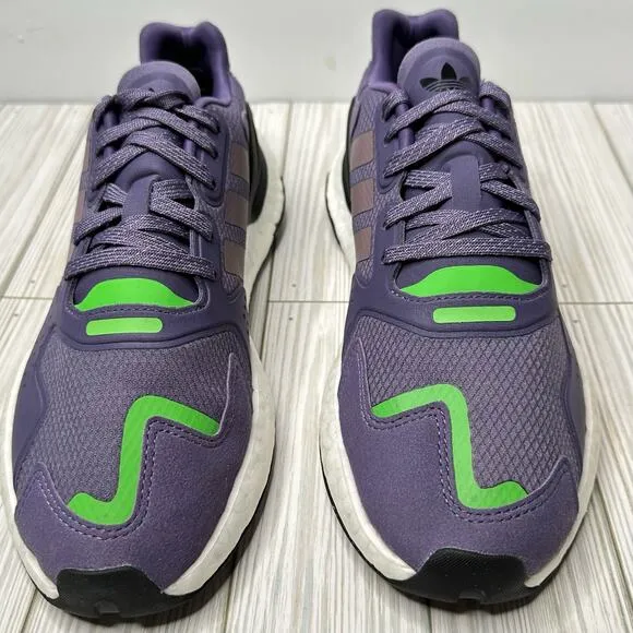 Adidas Mens Size 9 Day Jogger Sneakers Shoes FW4827 Purple Green Lace Up