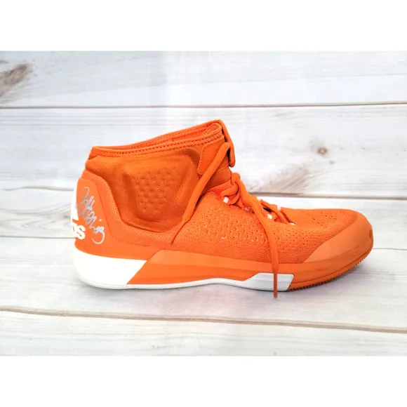 Adidas NBA Techfit Boost Shoes Size 14 Orange Signed 2015 RARE DEV SAMPLE