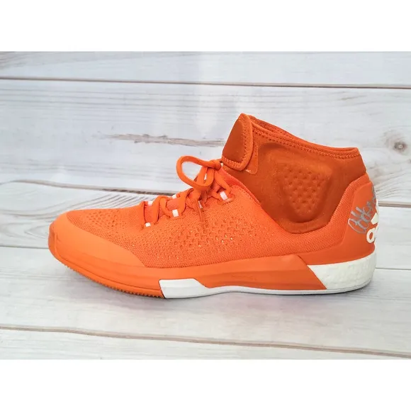Adidas NBA Techfit Boost Shoes Size 14 Orange Signed 2015 RARE DEV SAMPLE