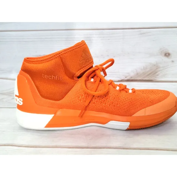 Adidas NBA Techfit Boost Shoes Size 14 Orange Signed 2015 RARE DEV SAMPLE