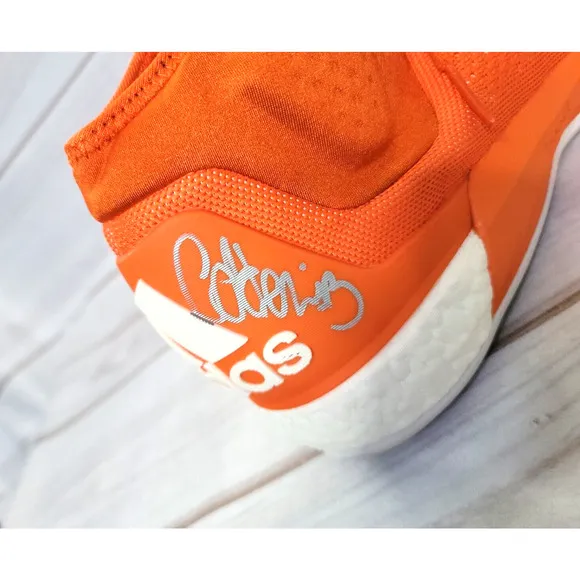 Adidas NBA Techfit Boost Shoes Size 14 Orange Signed 2015 RARE DEV SAMPLE