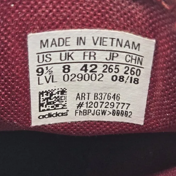 adidas NMD R1 Collegiate Burgundy Women's Running Shoes Size 9.5