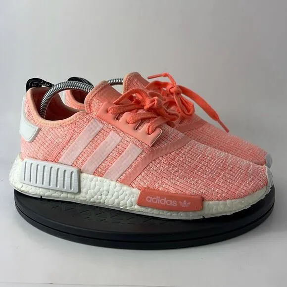 Adidas NMD R1 Orange Coral Running Shoes BY3034 Women’s Size 10