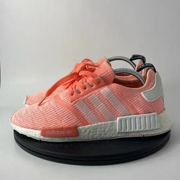 Adidas NMD R1 Orange Coral Running Shoes BY3034 Women’s Size 10