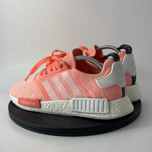 Adidas NMD R1 Orange Coral Running Shoes BY3034 Women’s Size 10